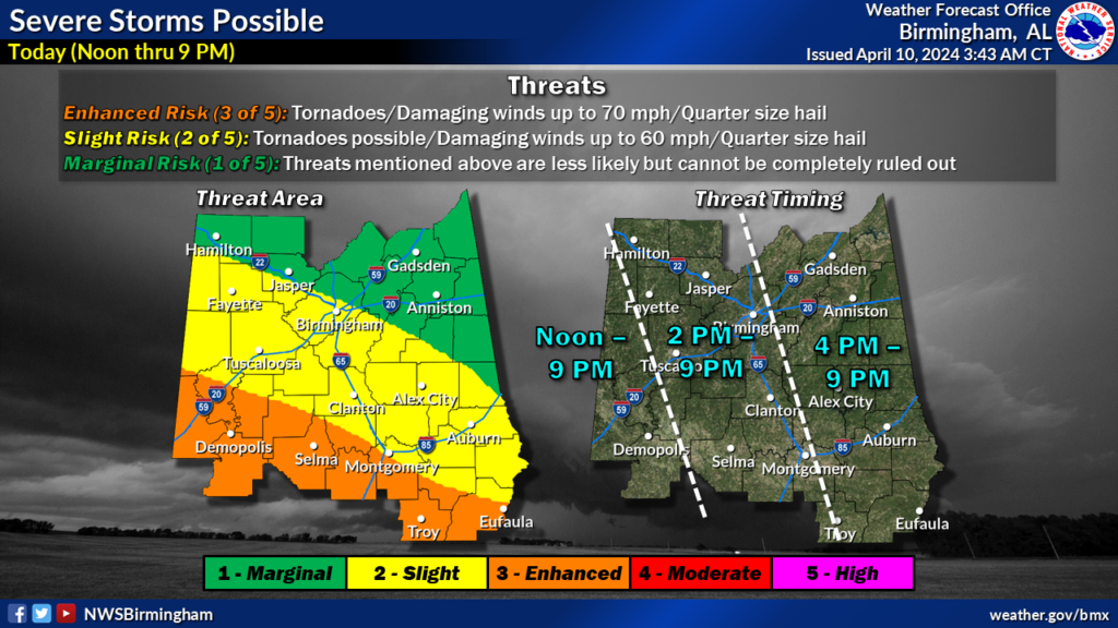 Enhanced risk of severe weather possible Wednesday - The Demopolis ...