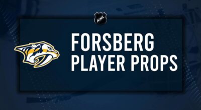 Filip Forsberg Player Prop Bets for the Predators vs. Stars Game - October 10