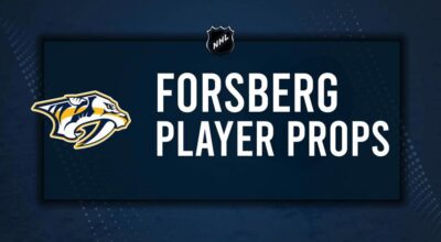 Filip Forsberg Player Prop Bets for the Predators vs. Capitals Game - November 6