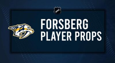 Filip Forsberg Player Prop Bets for the Predators vs. Jets Game - December 30