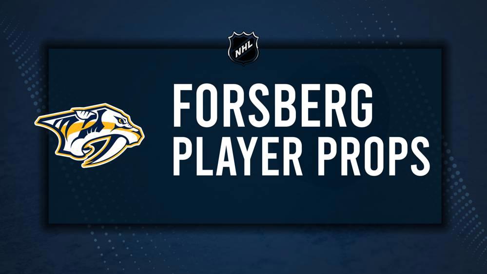 Filip Forsberg Player Prop Bets for the Predators vs. Penguins Game - December 19