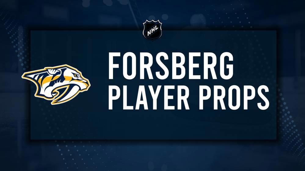 Filip Forsberg Player Prop Bets for the Predators vs. Rangers Game - December 17