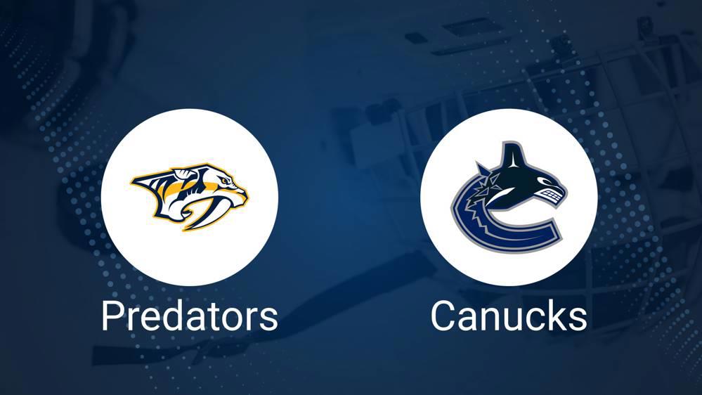 How to Pick the Predators vs. Canucks Game with Odds, Spread, Betting Line and Stats – January 3