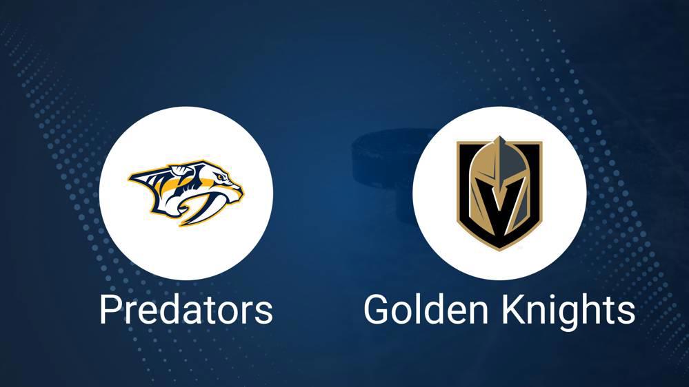 Where to Watch Vegas Golden Knights vs. Nashville Predators on TV or Streaming Live - January 14